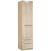Priess Wäscheschrank Barcelona 48 x 193 x 36 cm Beige/Braun