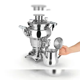 BEEM Samowar ODESSA 3l 1800W Edelstahl mit Dispenser - Silber