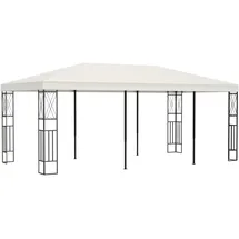 vidaXL Pavillon 3 x 6 m inkl. 4 Seitenteile Creme