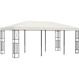 vidaXL Pavillon 3 x 6 m inkl. 4 Seitenteile Creme
