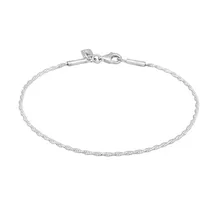 KUZZOI Kordelkette 925 Sterling Silber Armbänder & Armreife Herren