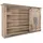 Massivmoebel24 Wandregal 130 x 25 x 80 cm Whitewash