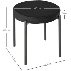 Homcom 4er-Set Esszimmerhocker Stapelbar 41 5 x 41 5 x 46 cm