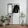 Finori Kompaktgarderobe 100x185x37 schwarz