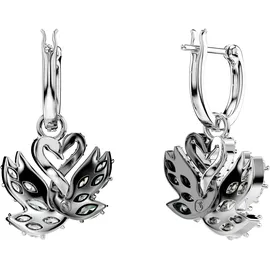 Swarovski Creolen Swan Drop schwarz Metallmix MPNR Zirkonia