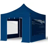 TOOLPORT 3x3m Aluminium Faltpavillon ALU Pavillon Partyzelt blau