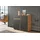 Home Affaire Morongo 100,4 x 86 x 39,6 cm Eiche kraft Gold / Anthrazit kosmos