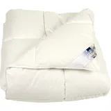 Polydaun ELKE weiß, B:240cm L:220cm, Bezug: 100% Baumwolle. Füllung: 100% Polyester, Bettdecken