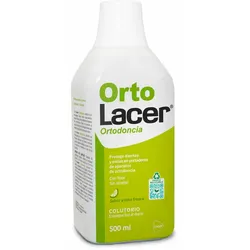 Mundspülung Lacer Ortolacer Kieferorthopädische Versorgung Neongrün 500 ml