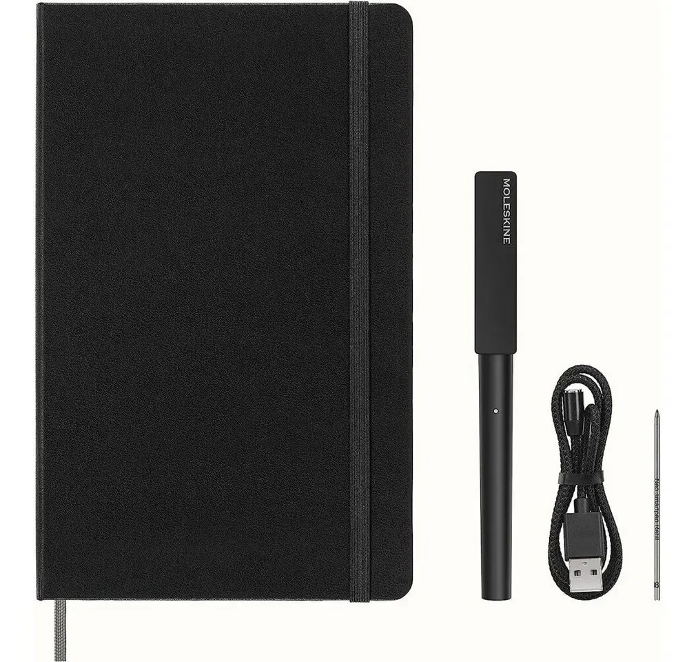 MOLESKINE Notizblock Smart Writing Set Smart-Pen+ 3 Digitalisierungsstift mit Notizbuch