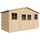 TIMBELA Gartenhaus 2,46 x 4,18 m Braun