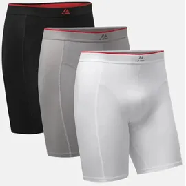 Danish Endurance Bamboo Trunks Extra Long rot/schwarz L 6er Pack