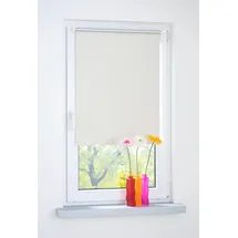 LIEDECO Rollo Klemmfix Thermobeschichtet 100 x 150 cm Creme/weiß