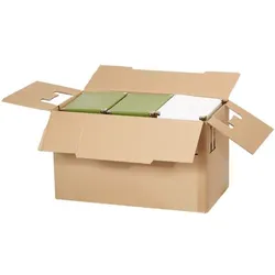 Nestler 10 Stück Umzugskartons 36,1/66/40 cm, 36.1x40x66 cm