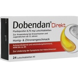 Reckitt Benckiser Deutschland GmbH DOBENDAN Direkt Flurbiprofen 8,75 mg Lutschtabletten 24 St