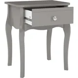 VCM ebuy24 Nachttisch 2 Stk. mit 1 Schublade Grau