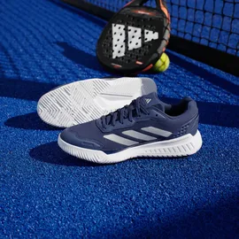 adidas Courtquick Herren Weite E Dark Blue/Silver Metallic/Cloud White 45 1/3