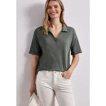 STREET ONE STREET ONE, Jersey, Poloshirt bound Green 40, - 40