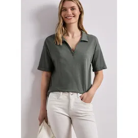 STREET ONE STREET ONE, Jersey, Poloshirt bound Green 40, - 40