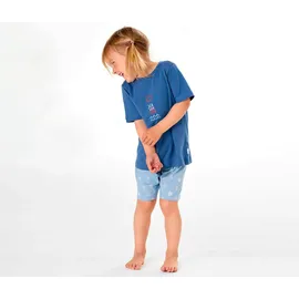 SCHIESSER Pyjama Set Nachtwäsche Blau 98