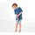 SCHIESSER Pyjama Set Nachtwäsche Blau 98