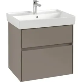 Villeroy & Boch Villeroy und Boch Collaro Waschtischunterschrank C009B0VR 60,4x54,6x44,4cm, Waschbecken mittig, LED-Beleuchtung, graphite