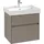 Villeroy & Boch Villeroy und Boch Collaro Waschtischunterschrank C009B0VR 60,4x54,6x44,4cm, Waschbecken mittig, LED-Beleuchtung, graphite