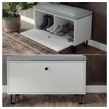 Vicco Sitzbank Siri 80 x 46 x 35,1 cm weiß / weiß
