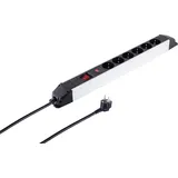 S/CONN maximum connectivity Steckdosenleiste 6-fach 1,50 m Silber