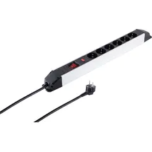 S/CONN maximum connectivity Steckdosenleiste 6-fach 1,50 m Silber