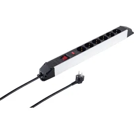 S/CONN maximum connectivity Steckdosenleiste 6-fach 1,50 m Silber