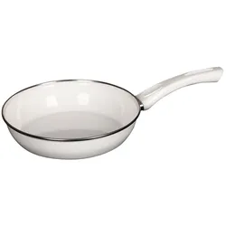 Riess Ceramic Glas Pfanne Ø24cm Weiss Emaille