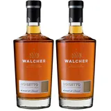 Walcher Noisetto Rum-Haselnusslikör- Angenehm süßer Nusslikör mit feiner Rum-Note aus Südtirol (1 x 0,7 l) (Packung mit 2)