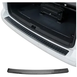 Omac Ladekantenschutz Stoßstangenschutz für VW T5 T6 Transporter Multivan Caravelle 2003-2024 Hecktüren – Edelstahl Dark Chrom