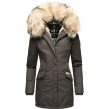 Navahoo Wintermantel Cristal beige / khaki XS