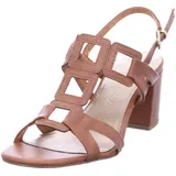 Marco Tozzi Damen Sandalen mit Absatz Elegant Blockabsatz, Braun 37 EU - 37 EU