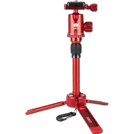Sirui Mini Allrounder Tisch-/Videostativ mit Kopf Aluminium rot