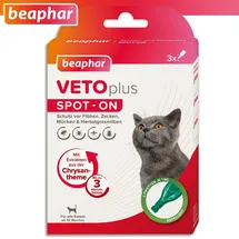 beaphar VETOplus SPOT-ON Ungezieferschutz für Katzen 3 x 1 ml