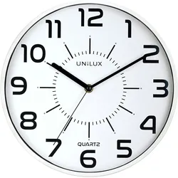 UNiLUX Wanduhr/Quarzuhr "POP", Durchmesser: 300 mm, weiß
