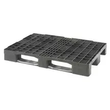 TransPak Kunststoffpalette Maße 1200x800x150mm Antirutschkante 7mm 1 EURO anthrazit