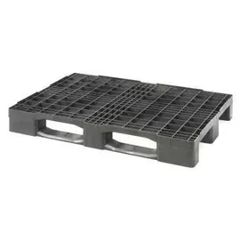 TransPak Kunststoffpalette Maße 1200x800x150mm Antirutschkante 7mm 1 EURO anthrazit
