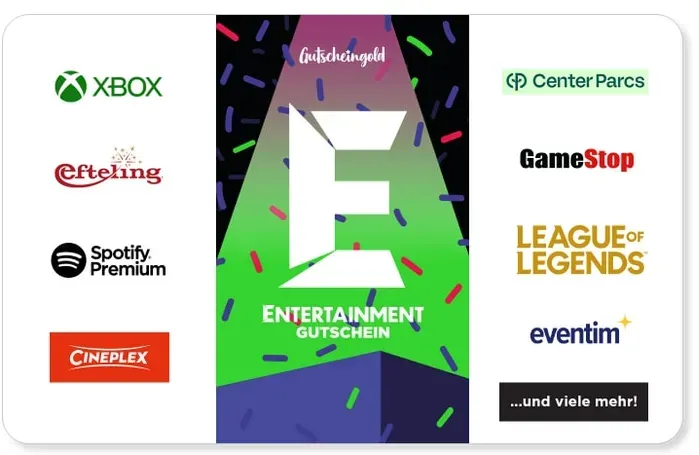 Gutscheingold ENTERTAINMENT Geschenkcode