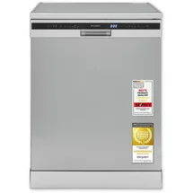 Exquisit GSP6314-030C Geschirrspüler (freistehend, 598 mm breit, Silber)