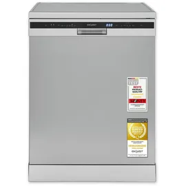 Exquisit GSP6314-030C Geschirrspüler (freistehend, 598 mm breit, Silber)