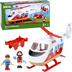Spielzeug-Hubschrauber BRIO "BRIO WORLD, Rettungshubschrauber", bunt, Spielzeugfahrzeuge, Kinder, FSC - schützt Wald - weltweit