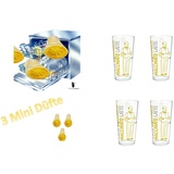 4er Set Collection Milk Latte Macchiato Kaffee Kaffeegläser Longdrink Gläser Glas Stapelbar