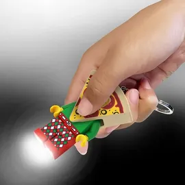 Joy Toy LEGO Pizza Schlüsselanhänger mit Taschenlampe
