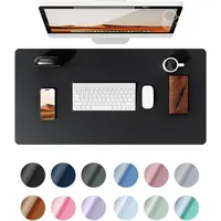 Schreibtischunterlage aus Leder, Schreibtischmatte, großes Mauspad, rutschfeste Schreibtischunterlage aus Leder, Laptopunterlage, wasserdichte