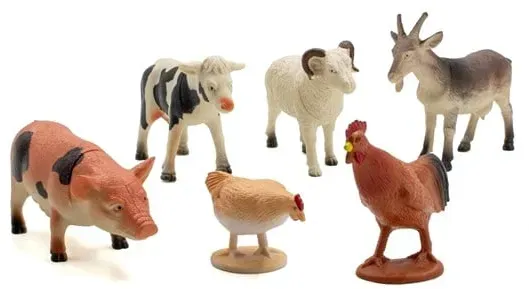 Farm animals 6 pcs