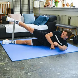 Eyepower Trainingsmatte mit Rand - 90x90cm Bodenschutz-Matte